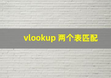 vlookup 两个表匹配